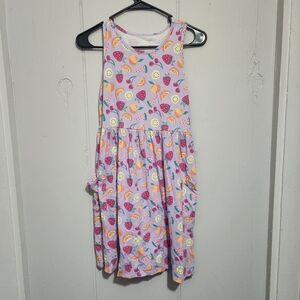 Wonder Nation Purple Fruit Print Kids Dress